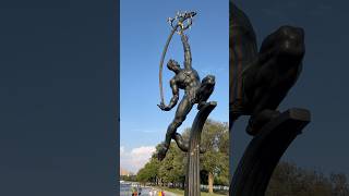 New York Rocket Thrower Flushing Meadows Corona Park shorts park sculpture newyork art live [upl. by Sert]