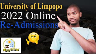 University of Limpopo online readmissions  How to reapply at the university of Limpopo UL online [upl. by Drobman]