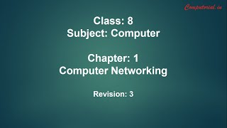 Chapter1 Computer Networking  Revision 3  Class 8 [upl. by Miguel]