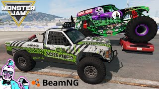 Monster Jam and New Off Road Trucks  BeamNG Drive [upl. by Arramas]