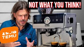 ICUIRE integrated espresso machine from TEMU Why avoid and not for the reasons you think [upl. by Rambow226]