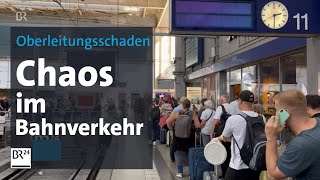 Oberleitungsschaden Chaos im Münchner Bahnverkehr  BR24 [upl. by Neala]