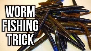 TRICK to Catch MORE Bass on Plastic Worms  Bass Fishing Tips [upl. by Aiykan]