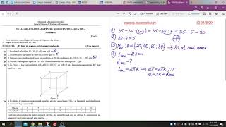 Evaluare Nationala VIII matematica 2020 Test 15 Subiectul I rezolvare [upl. by Bernardina339]