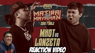 MHOT vs LANZETA  Reaction Video  Tito Shernan NAPAKALAKAS NA LABAN TO [upl. by Jeralee]