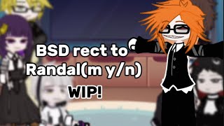 ☆彡 BSD rect yo yn as✯Randal✯☆彡 ❗️WIP❗️ [upl. by Nodanrb]