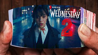 Wednesday Addams Season 2  Trailer 2023  Concept Animation Flipbook [upl. by Enirroc829]