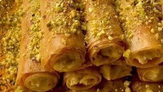 سيجار الفيلو بالكريمة Cigare pâte filo et crème pâtissière 🍯lesgourmandisesdemo7ammed 🇩🇿 [upl. by Marrissa]