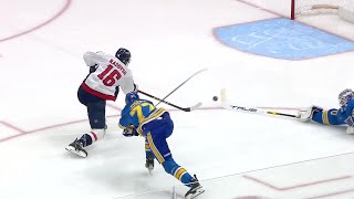 Jordan Binnington makes unbelievable diving stick save vs Capitals [upl. by Gnous646]