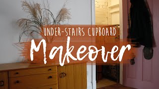 UnderStairs Cupboard Makeover  Tidying up amp Organising [upl. by Anaet843]