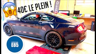 Cette Ford Mustang GT V8 roule à léthanol E85  🏎⛽️ [upl. by Sibie]