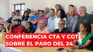 🔴CTA y CGT sobre el paro quotNuestro trabajo es la unidad porque nuestro destino está en juegoquot 🔴 [upl. by Lahsram]