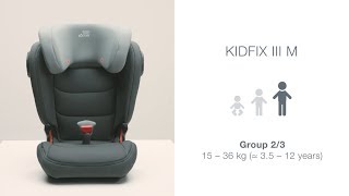 KIDFIX III M  How to fit accessoiresremove cover [upl. by Elrebmik]