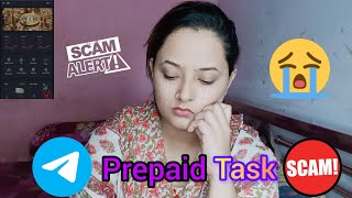 Telegram Prepaid Task Scam‼️🚨Money Fraud😭sizzlingqueenfarhin telegramscam [upl. by Sibley]