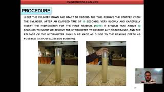 Experiment 4Hydrometer Analysis  Soil Mechanics Laboratory Tests [upl. by Vasya]