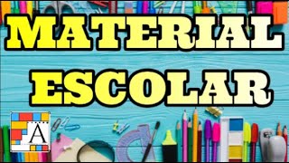 ✏️✂️Útiles escolares en inglés  Material del colegio en inglés 👨🏻‍🏫 [upl. by Rramaj]