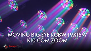 MOBING BIG EYE RGBW 19X15W K10 LUMEN STORE [upl. by Sevein]