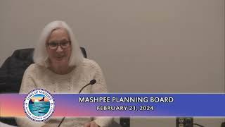 Mashpee Planning Board  02212024 [upl. by Assilak866]