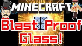 Minecraft Mods  BLAST PROOF GLASS Mod  Reinforce Your House with Obsidian Armor [upl. by Truitt841]