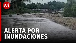 Río Actopan se desborda por lluvias de Alberto en Veracruz [upl. by Aekerly]