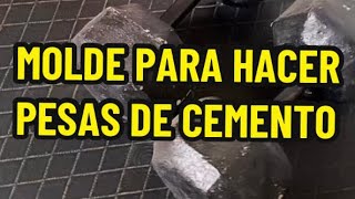 Molde para hacer pesas de cemento viral ejercicioencasa viralvideo entrenamiento [upl. by Assilam]