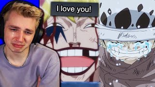 Laws backstory destroyed me one piece reaction [upl. by Ellenad]