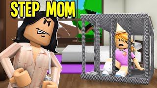 I Got Adopted Mean Step Mother TRAPPED ME Roblox Brookhaven RP [upl. by Acimat]