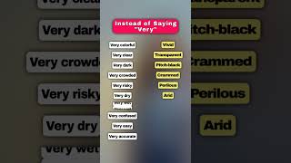 Instead of Saying quotveryquot  Learn Better English Words esllearners learnenglish facts shorts [upl. by Evan]