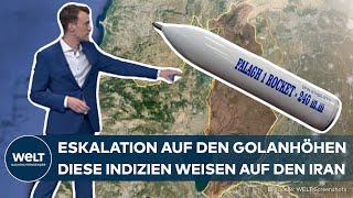 NAHOSTKRIEG Eskalation auf Golanhöhen – Folgt Israels Vergeltungsschlag Indizien weisen auf Iran [upl. by Maleeny]