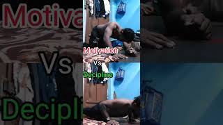 Motivation vs Decipline music gym motivation decipline workout pushups [upl. by Feenah]