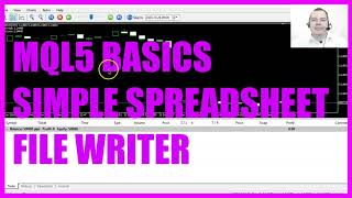 LEARN MQL5 TUTORIAL BASICS  94 SIMPLE SPREADSHEET FILE WRITER [upl. by Ymrots433]