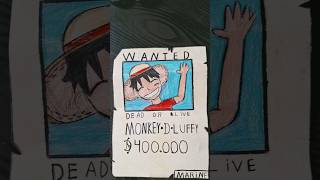 Cartaz de procurado onepiece drawing [upl. by Nomahs]