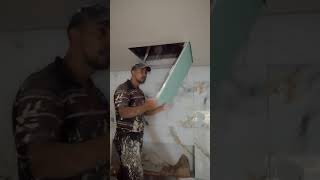 Trapped pour faux plafond b13 gypsum decorations [upl. by Daahsar]