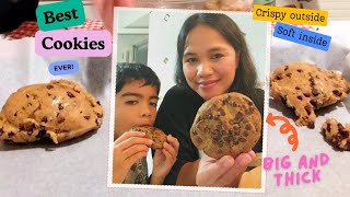 The Biggest amp Thickest Best Chocolate Chip Cookies Recipe Baking fun with my Son ❤️ [upl. by Einahteb]