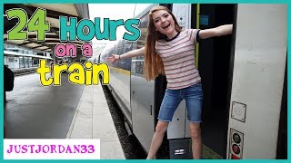 24 HOURS On A TRAiN  JustJordan33 [upl. by Anohsal294]