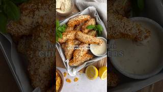 Lemon Parmesan Chicken Tenders  Next Level Caesar Salad chickentenders [upl. by Harriet]