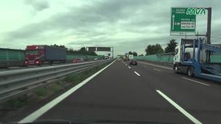 Italy  ItalienAutostrada A4 Richtung Milano  A22 Richtung Bolzano [upl. by Drahser]