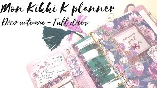 DIY  DECORER SON PLANNER POUR LAUTOMNE  PLANNER KIKKI K FALL DECOR [upl. by Ecnedurp]