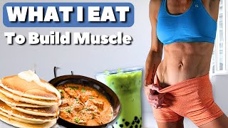 WHAT I EAT IN A DAY BUILD MUSCLE  Plant Based [upl. by Rehpotsihc343]