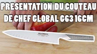 Présentation du couteau de chef Global G63 16cm [upl. by Petie2]