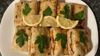 Stuffed crepes krepa te mbushur me mish [upl. by Iduj]