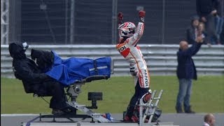 LikeAFish Marquez celebrates his eighth consecutive win [upl. by Arbe]