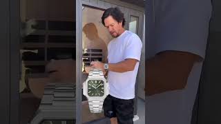 Mark Wahlberg new pathak Philips watch shorts patekphilippe watch usa [upl. by Elaynad]