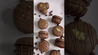 My amazing chocolate macaron with chocolate ganache filling Likesubscribe and share viral yummy [upl. by Egerton339]