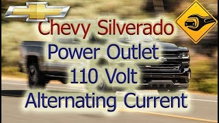 Chevrolet Silverado  Power Outlet 110 Volt Alternating Current [upl. by Inus151]