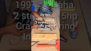 Diy tips 2 stroke outboard crank bearing installation [upl. by Anayia184]