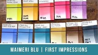 MaimeriBlu Watercolor Review  First Impressions [upl. by Nollahp]