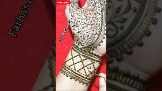 Very easy front hand mehndi designs shorts youtubeshorts mehndi hennatattoo henna hennacone [upl. by Naira481]