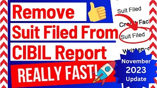 How To Remove Suit Filed in CIBIL amp Increase Cibil Score suitfiled increasecibil [upl. by Anatsirhc661]