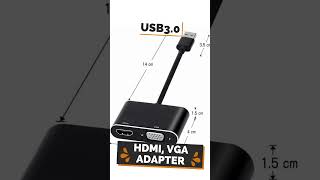 USB 30 to HDMI VGA adapter shortsfeed  shortsbeta viral [upl. by Glennis]